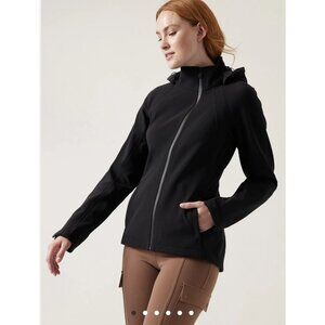 NEW Athleta 3X Glacier Softshell Jacket Black Plus 3X